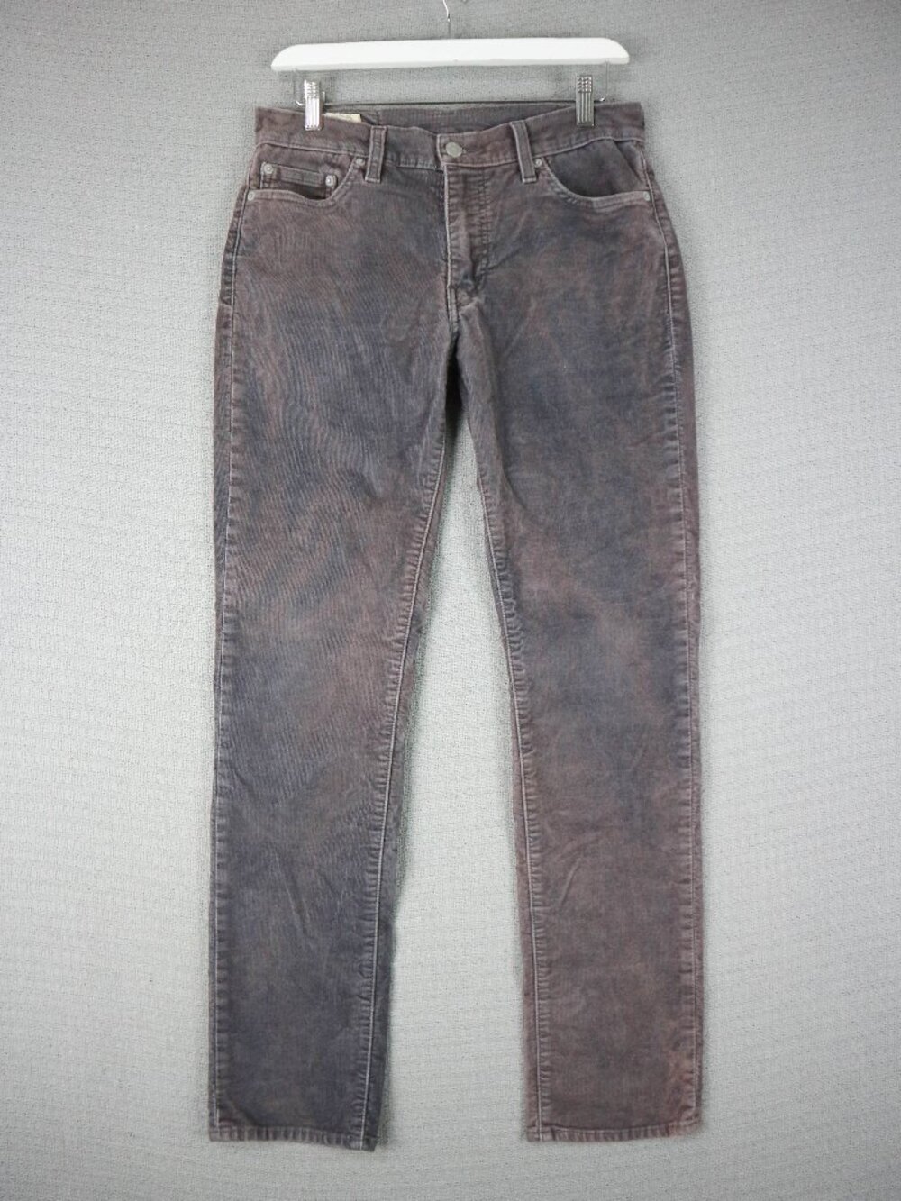 Levi's 511 Modern Slim Cut Corduroy Faded Purple Cotton Pants 30x32 fits 30x30